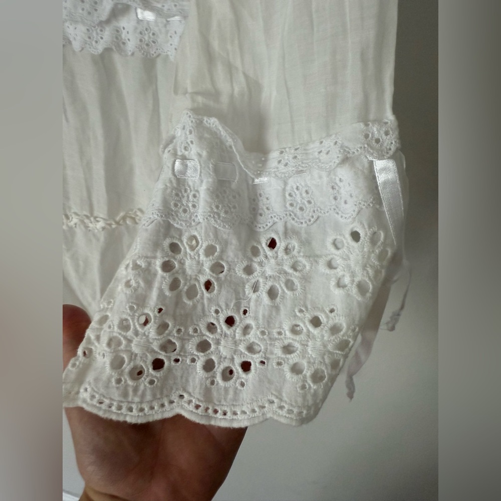 Vintage Y2K Romantic Feminine Ruffle Silk Blend Swim Cover Up or Nightie - Picture 14 of 14